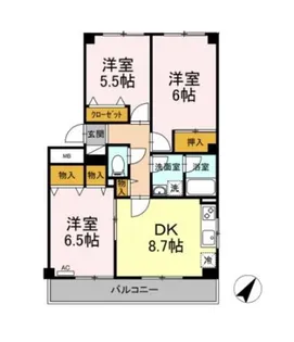 ベルエアーガーデン【1階】の間取り