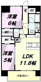 サンクレイドル八王子横山町【606号室】の間取り