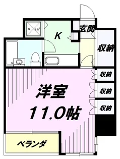 フェミネ八王子【9階】の間取り