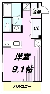 1Rの間取り画像