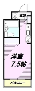 エステート吉武【1階】の間取り