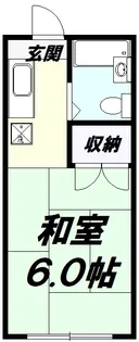 1Rの間取り画像