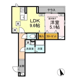 Asset−Court堀之内【2階】の間取り