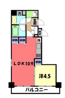 ダイナシティ八王子【7階】の間取り