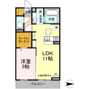 エトワール福生【1階】の間取り