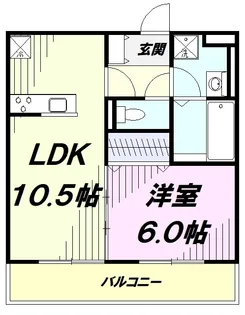 リコルテ東福生【1階】の間取り