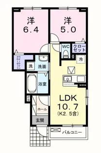 サニーリーヴズ【1階】の間取り