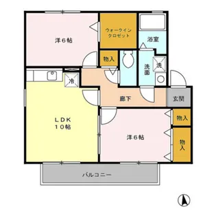 グリーンビレッジ【2階】の間取り