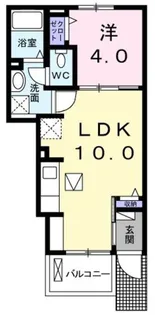 フォンターナ・カーロ【1階】の間取り