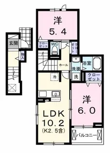 フェリス ソレアードⅢ【2階】の間取り