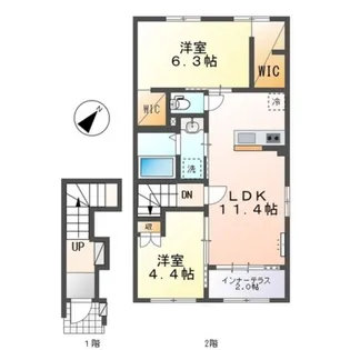 クレリア【2階】の間取り