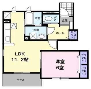 プラムシオンⅠ【1階】の間取り