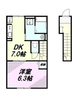 Orchid(オーキッド)A【2階】の間取り