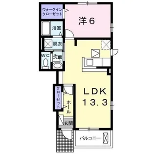 サンライズ トキワⅡ【1階】の間取り