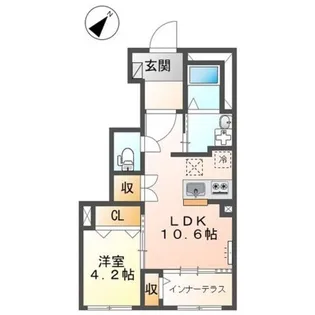 キャメロット八王子【1階】の間取り