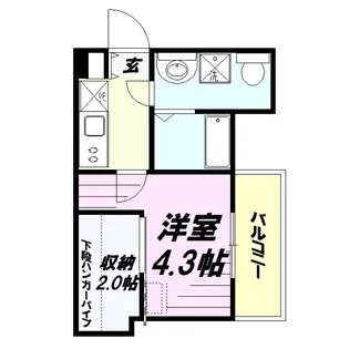 KEIAI RESIDENCE西八王子Ⅱ【3階】の間取り