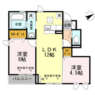 サン・ボナール【A105号室】の間取り