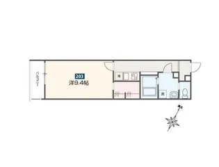 MELDIA福生Ⅲ【2階】の間取り