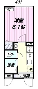 The Garlands【4階】の間取り