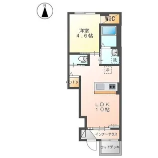 ニュークラリス【1階】の間取り