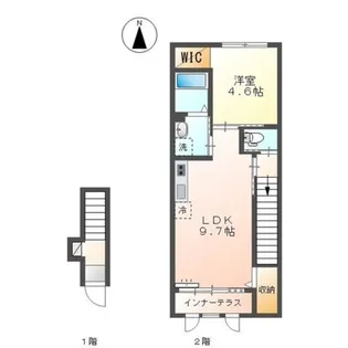 ニュークラリス【2階】の間取り