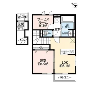 シャトームラシュウⅡ 【2階】の間取り