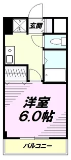 1Kの間取り画像