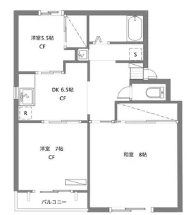 トリヴァンベール美船【1階】の間取り