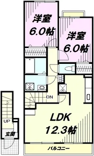 ラフレシールⅡ【2階】の間取り