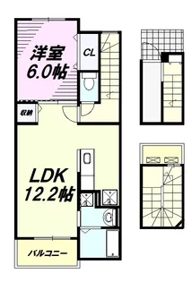 フィオーレ ピアッツァ【3階】の間取り