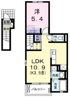 ヴィオレッタ【2階】の間取り