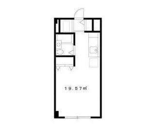 エステートピア黒沢【1階】の間取り