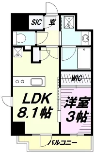 リビオレゾン八王子レジデンス【13階】の間取り