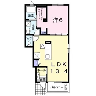 レジデンス タカハシⅡ【1階】の間取り