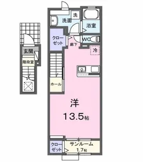 ヒルズ山王林【2階】の間取り