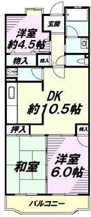 多摩ニュータウンブランニュー別所8【3階】の間取り