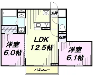 ドルフエンデⅢ【2階】の間取り