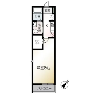 MQuarto拝島Ⅰ【3階】の間取り