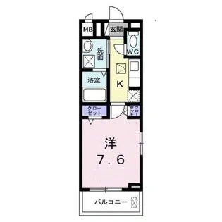 ランタナ【3階】の間取り
