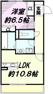クレール花水木【3階】の間取り