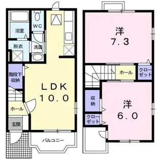 プリムローズS.K【1階】の間取り
