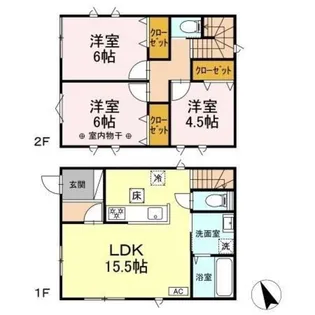 東京都あきる野市平沢【一戸建】の間取り