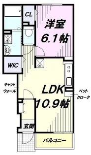 ウエスティン リバー【1階】の間取り