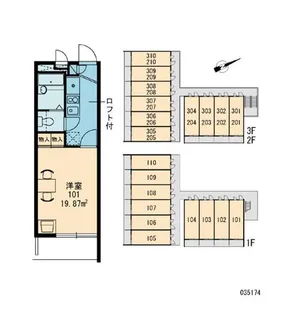 レオパレス湯島【3階】の間取り