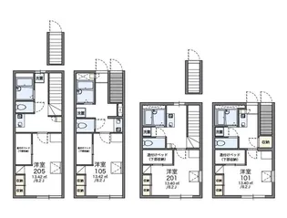 レオパレスシャルム【1階】の間取り