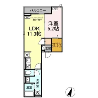 D−ROOM万町Ⅱ【3階】の間取り
