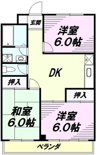メゾンぶどう館【2階】の間取り
