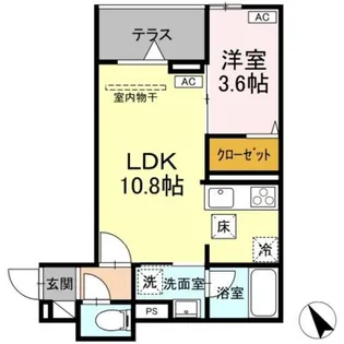 Asset−Court元横山町【2階】の間取り