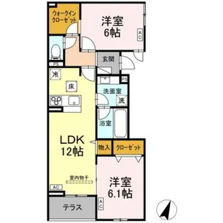 ESPELIA・K【1階】の間取り