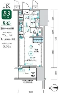 MAXIV八王子TRE【12階】の間取り